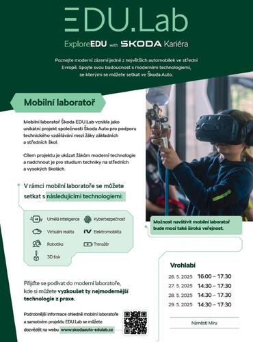 Mobilní laboratoř Škoda EDU.Lab